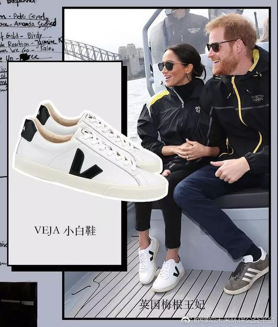 梅根脚踩Veja