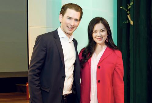 2018年奥地利总理接见世界文旅小姐赛事全球主席陆卿女士