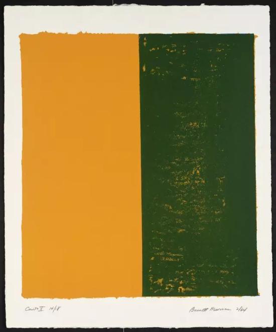 纽曼《Canto X from 18 Cantos》,1964年