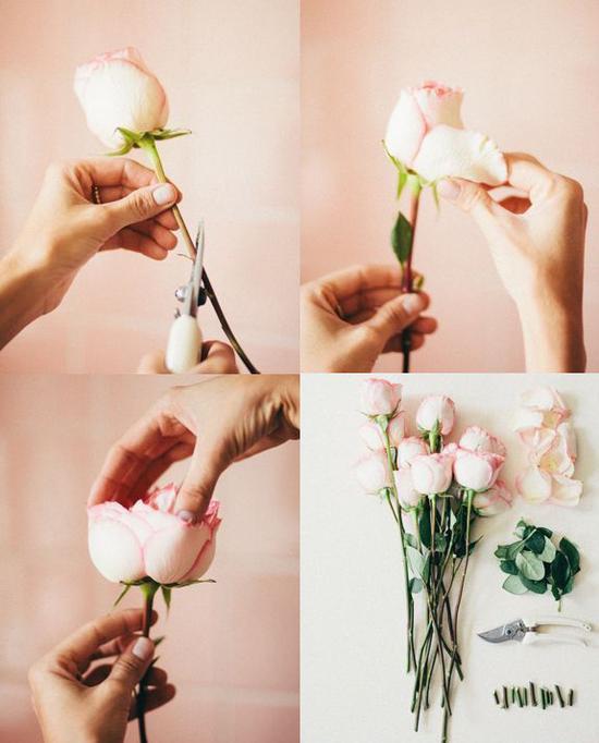 插花方法 图片来源自prettydesigns.com