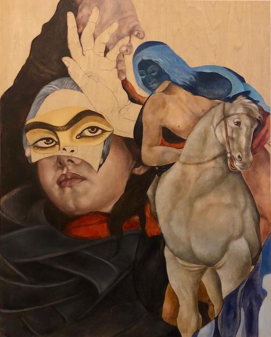 一位伊朗女性艺术家的参展作品
