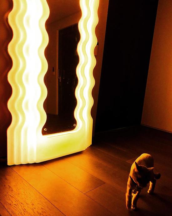 Ultrafragola Mirror by Ettore Sottsass