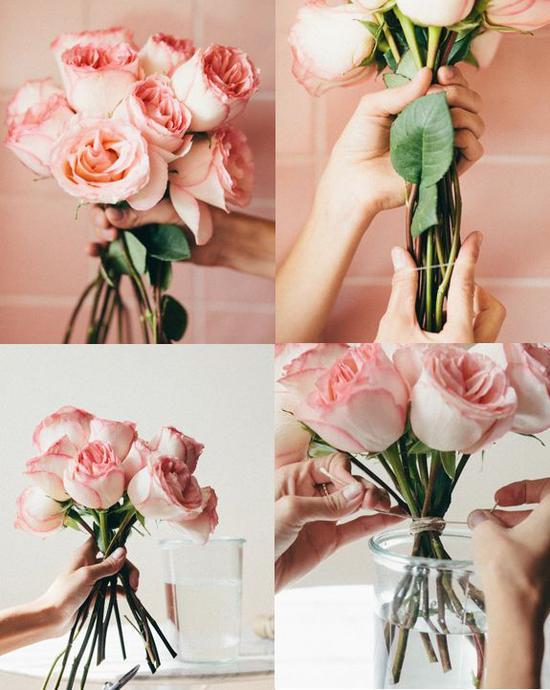 插花方法 图片来源自prettydesigns.com
