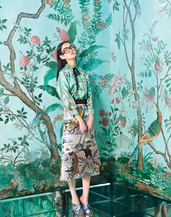 时下大热的 Gucci 其实用了很多“Chinoiserie”的元素
