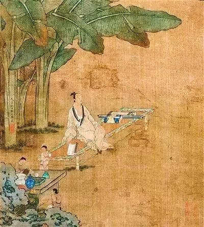 ▲清 | 绢本设色 邓文举《焦荫纳凉图》