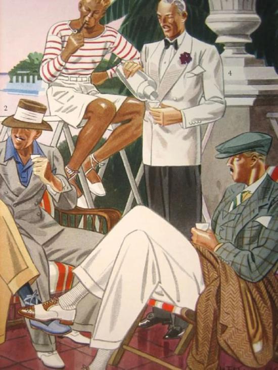 上世纪30年代在 Esquire 杂志上的 L。 fellows 插画作品