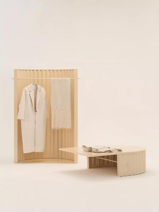作品:Ondula系列家具,设计:Flatwig Studio