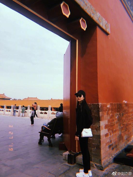 刘亦菲斜跨Goyard Saïgon包包