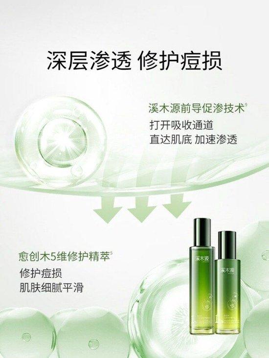 溪木源专利前导促渗技术™与专利成分‘愈创木5维修护精萃’ 助力愈创木水乳深层渗透,修护痘损