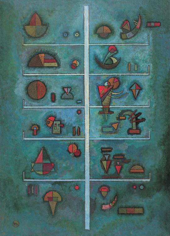 《层》,1929年,油画,56.6厘米×40.6厘米,纽约:古根海姆博物馆