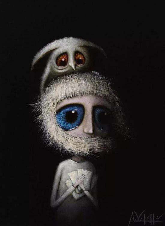作品名称:情书 作品材质:油画 作品尺寸:33x24cm