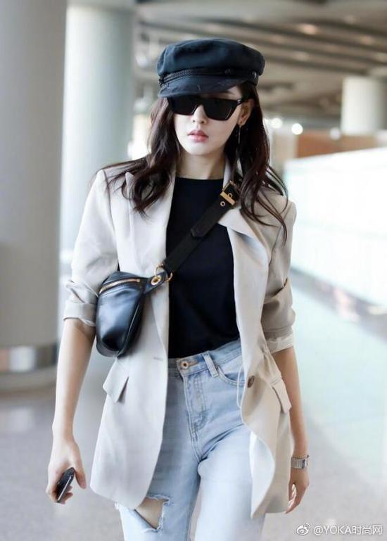 张天爱佩戴Saint Laurent 墨镜