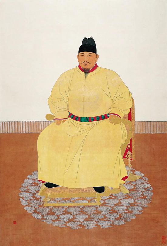 清俞明《明太祖朱元璋正形像》,中国国家博物馆藏
