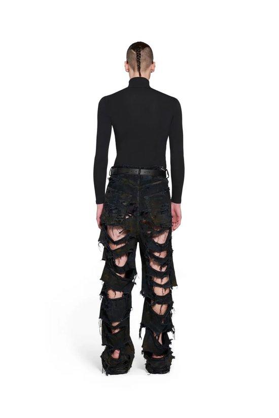 BALENCIAGA SUPER DESTROYED BAGGY PANTS | Via BALENCIAGA