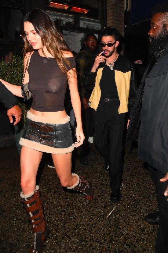 Kendall Jenner & Bad Bunny / Via Page Six