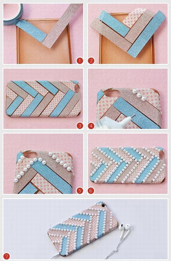 胶带DIY手机壳 图片源自图片源自pinterest