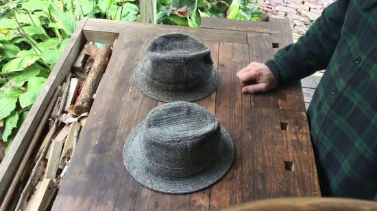 毛呢制的 Irish Walking Hat