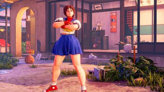 在 2018 年推出的 《街头霸王 V : Arcade Edition》中,春日野樱身穿‘水手服’与 CONVERSE 球鞋的形象依旧保留