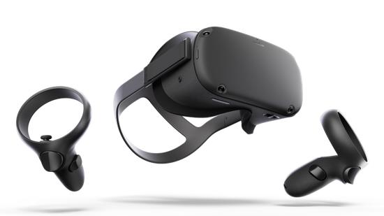 Oculus Quest 的头戴式 VR 设备
