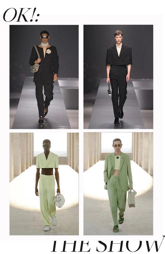 上:Fendi 2022秋冬男装系列 下:Fendi 2022春夏男装系列