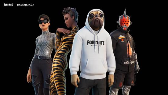 Balenciaga 与游戏 Fortnite《堡垒之夜》达成合作,为游戏推出虚拟服装