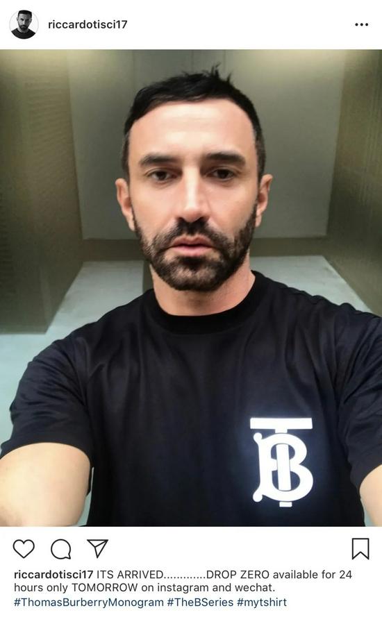 Riccardo Tisci的个人Ins账户