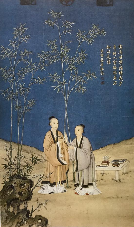 清郎世宁《平安春信图轴》,故宫博物院藏