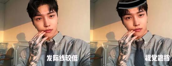 模特ig:dei8ht,左边图片为ps后。