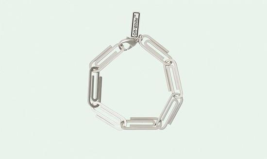 Off-white回形针手链 图片来源:Off-white