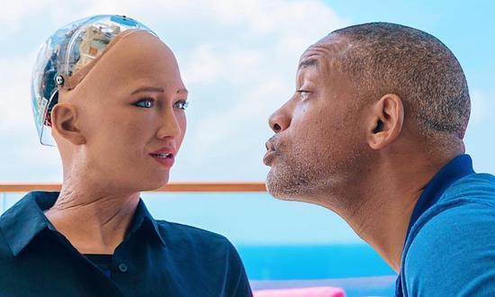 没错,差点被 Will Smith “强吻”