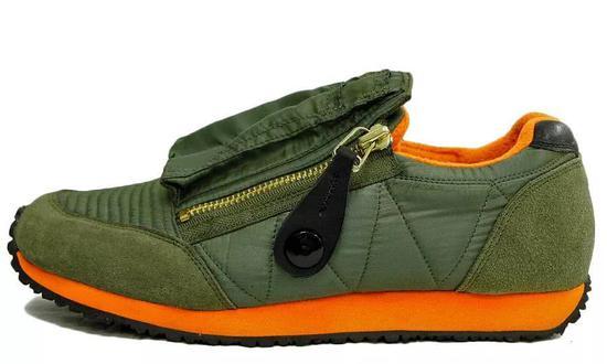 KAPITAL MA-1 Sneaker,是不是很像 Tailwind? 图片来源:The Awesomer