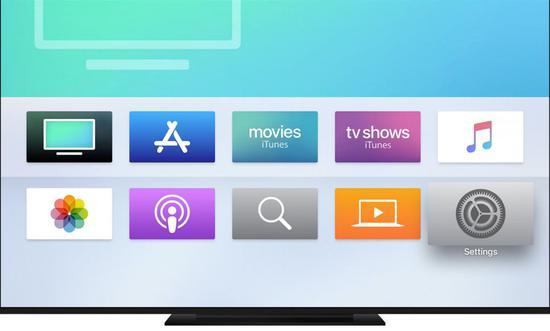 ▲Apple tv 操作桌面