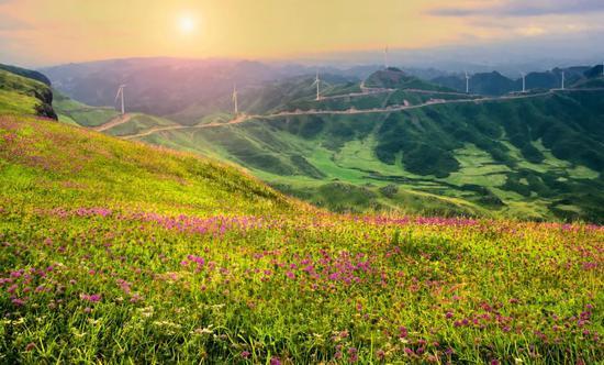 △ 坐标:贵州省六盘水市钟山区毕节市赫章县兴发乡韭菜坪风景区