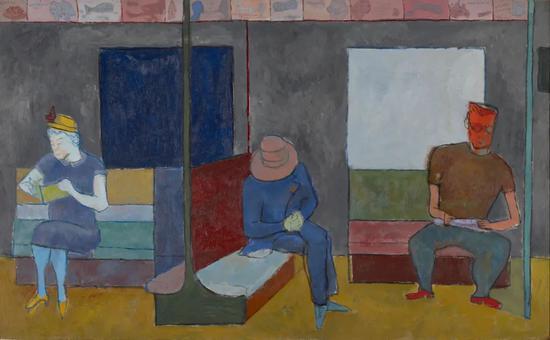 Three Figures On a Subway,1948