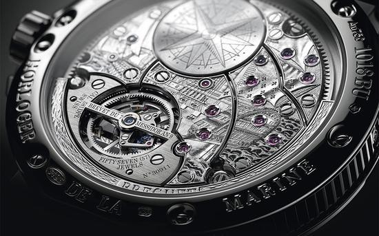 宝玑(Breguet)_Marine航海系列超复杂功能5887腕表,表背