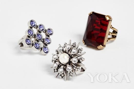 Marc Jacob 鸡尾酒个性戒指套装, 175.00,图片来自Shopbop。