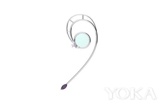 YVMIN 电子女孩系列反光滤色镜线圈耳挂,¥ 1080,图片来自YVMIN官方网店。