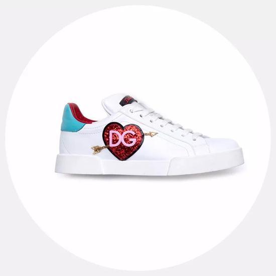 Dolce & Gabbana Logo及图案拼接款运动鞋 参考价格: 5,500 RMB