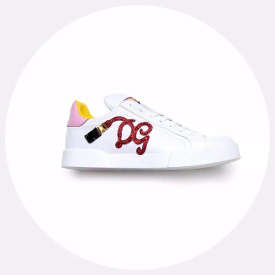 Dolce & Gabbana Logo及图案拼接款运动鞋 参考价格:4,900RMB