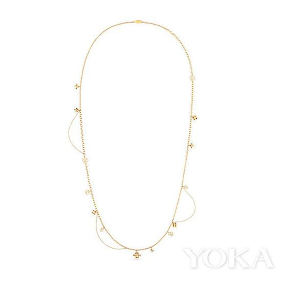 Louis Vuitton Blooming长项链,¥ 5,550,图片来自Louis Vuitton官网。