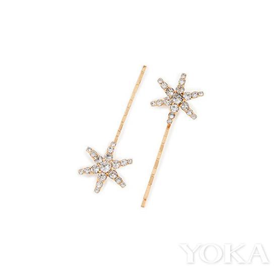 Jennifer Behr 2件装星星发夹,125.00,图片来自Shopbop。
