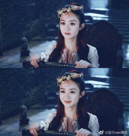 赵丽颖“女儿国”中纯美 古装造型美出最新高度