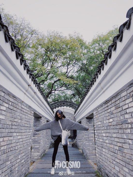 度假堪比拍大片,明星“游客照”都太美了