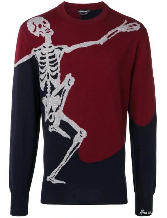 ALEXANDER MCQUEEN 骷髅头针织毛衣