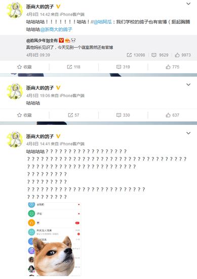浙商大的鸽子的微博