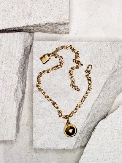 Tiffany & Co. 蒂芙尼HardWear系列18K黄金缠绕式手链