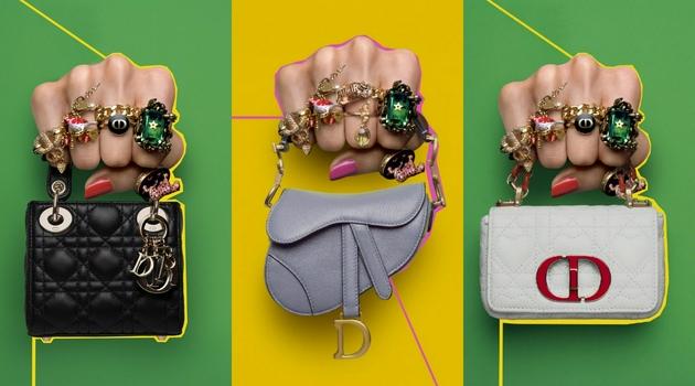 左:Lady Dior、中:迪奥马鞍包、右:DIOR CARO