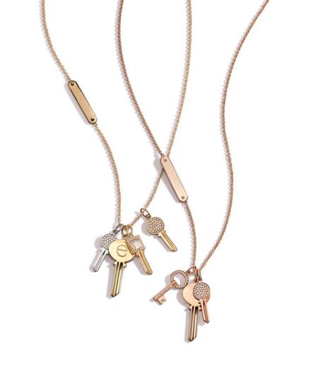 Tiffany & Co。 蒂芙尼Keys系列Modern Keys钥匙吊坠