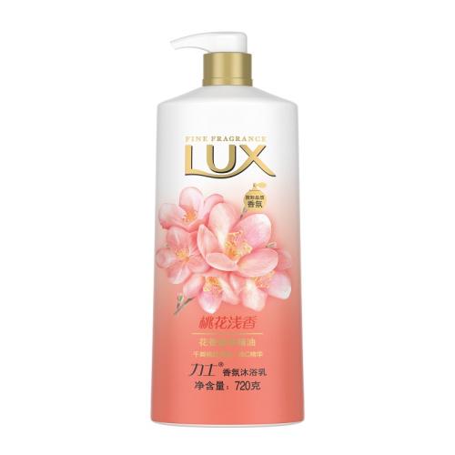 LUX力士桃花浅香花香凝萃精油香氛沐浴乳