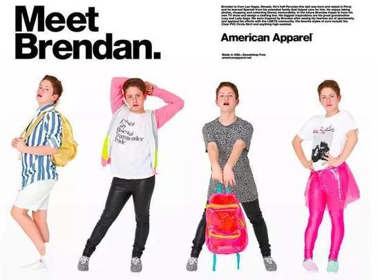 Brendan Jordan为American Apparel代言